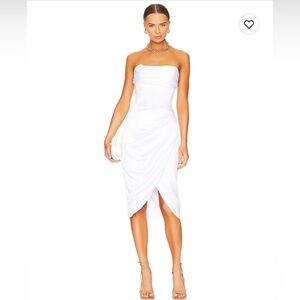 Jamila Corset Dress in Orchid White - Size L